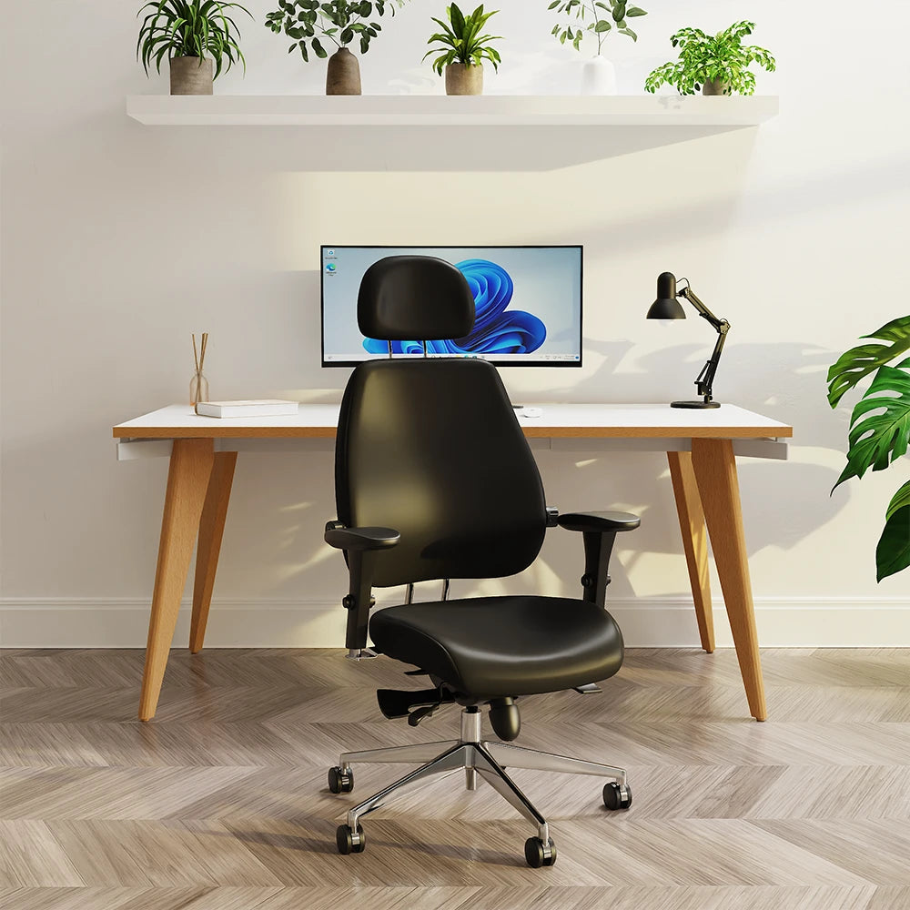 Chiro Plus Ultimate High Back Ergonomic Posture Chair with Arms and Headrest