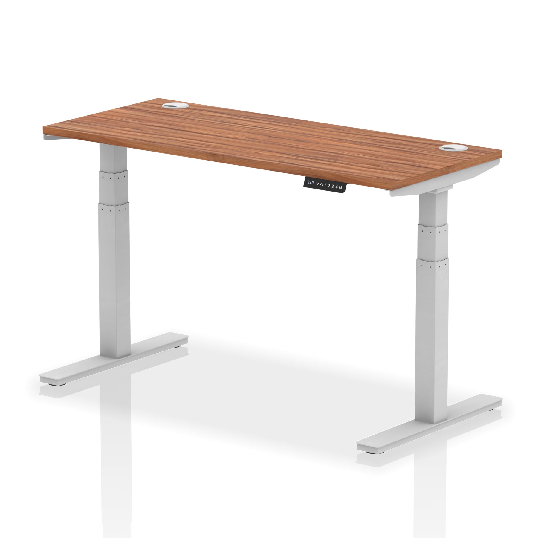 Air Height-Adjustable Slimline Desk With Cable Ports
