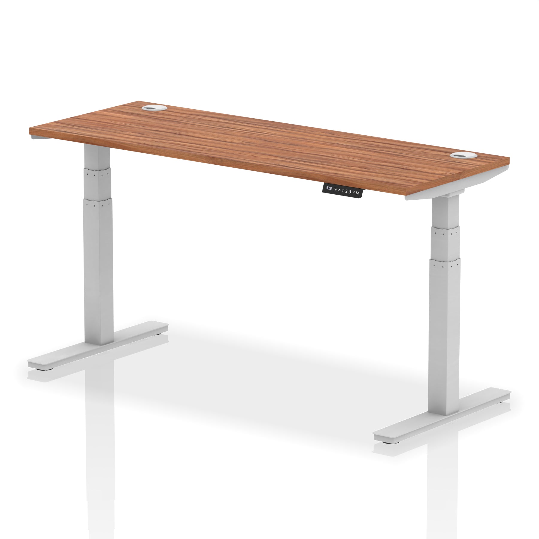 Air Height-Adjustable Slimline Desk With Cable Ports