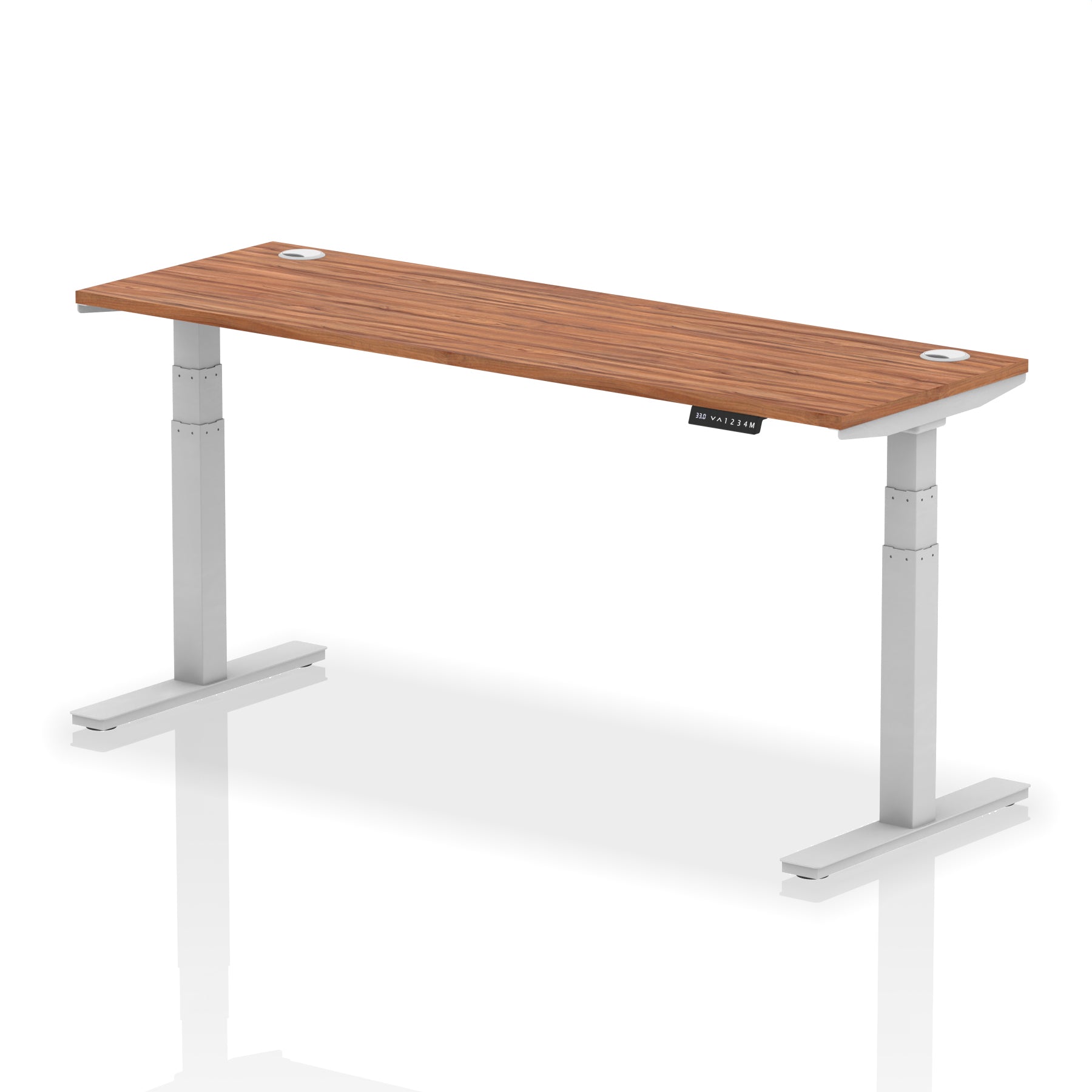 Air Height-Adjustable Slimline Desk With Cable Ports