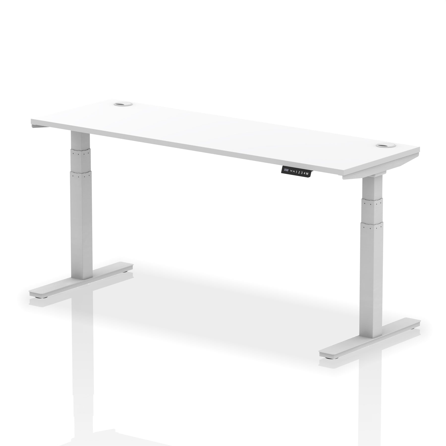 Air Height-Adjustable Slimline Desk With Cable Ports