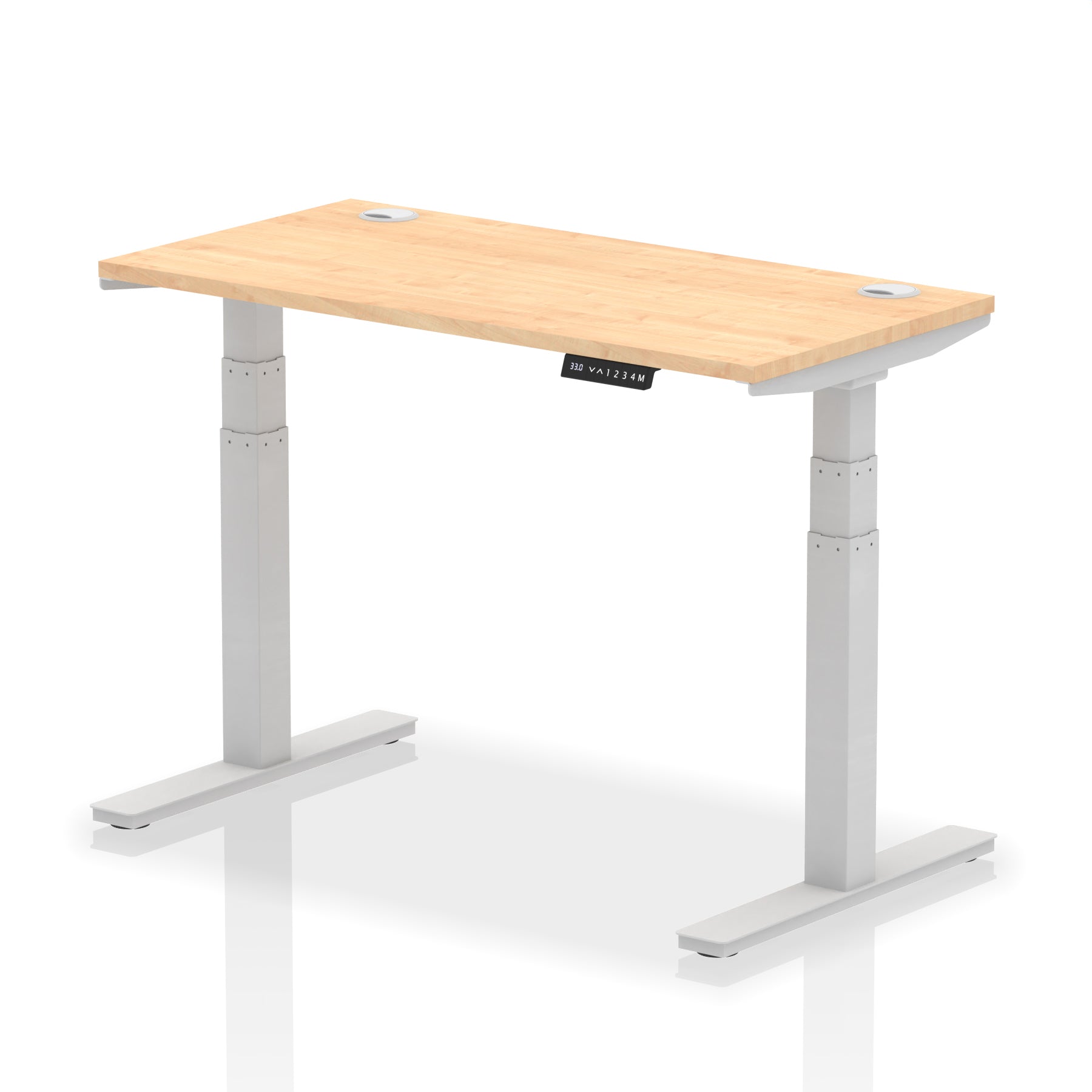 Air Height-Adjustable Slimline Desk With Cable Ports