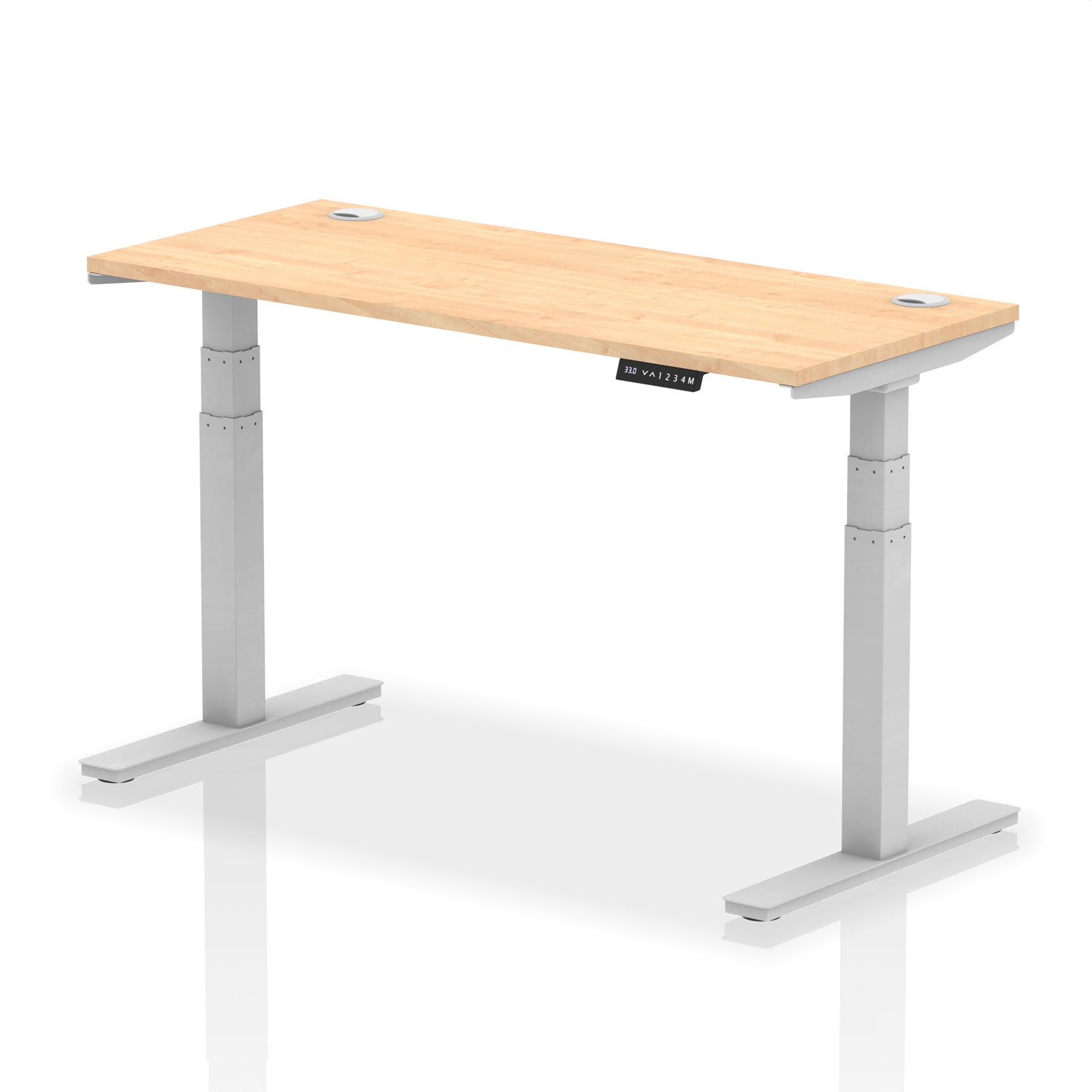 Air Height-Adjustable Slimline Desk With Cable Ports