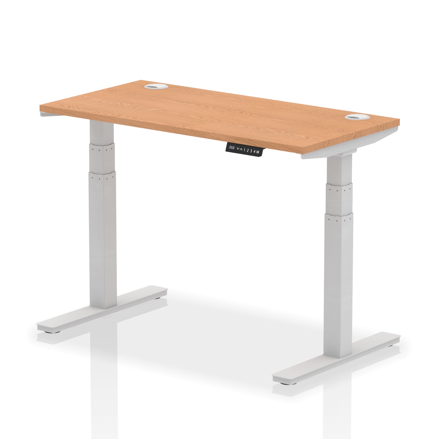 Air Height-Adjustable Slimline Desk With Cable Ports