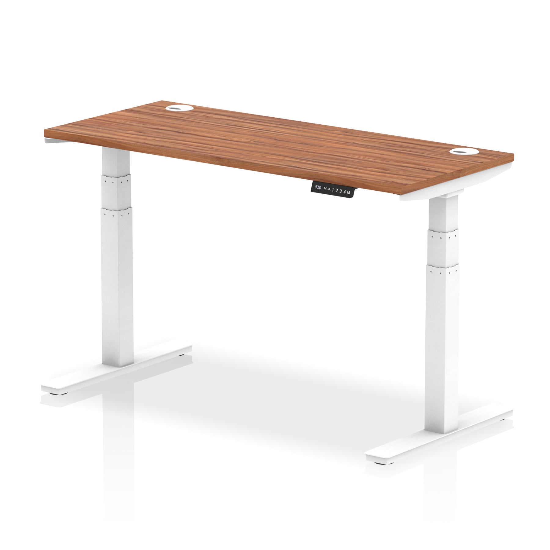 Air Height-Adjustable Slimline Desk With Cable Ports