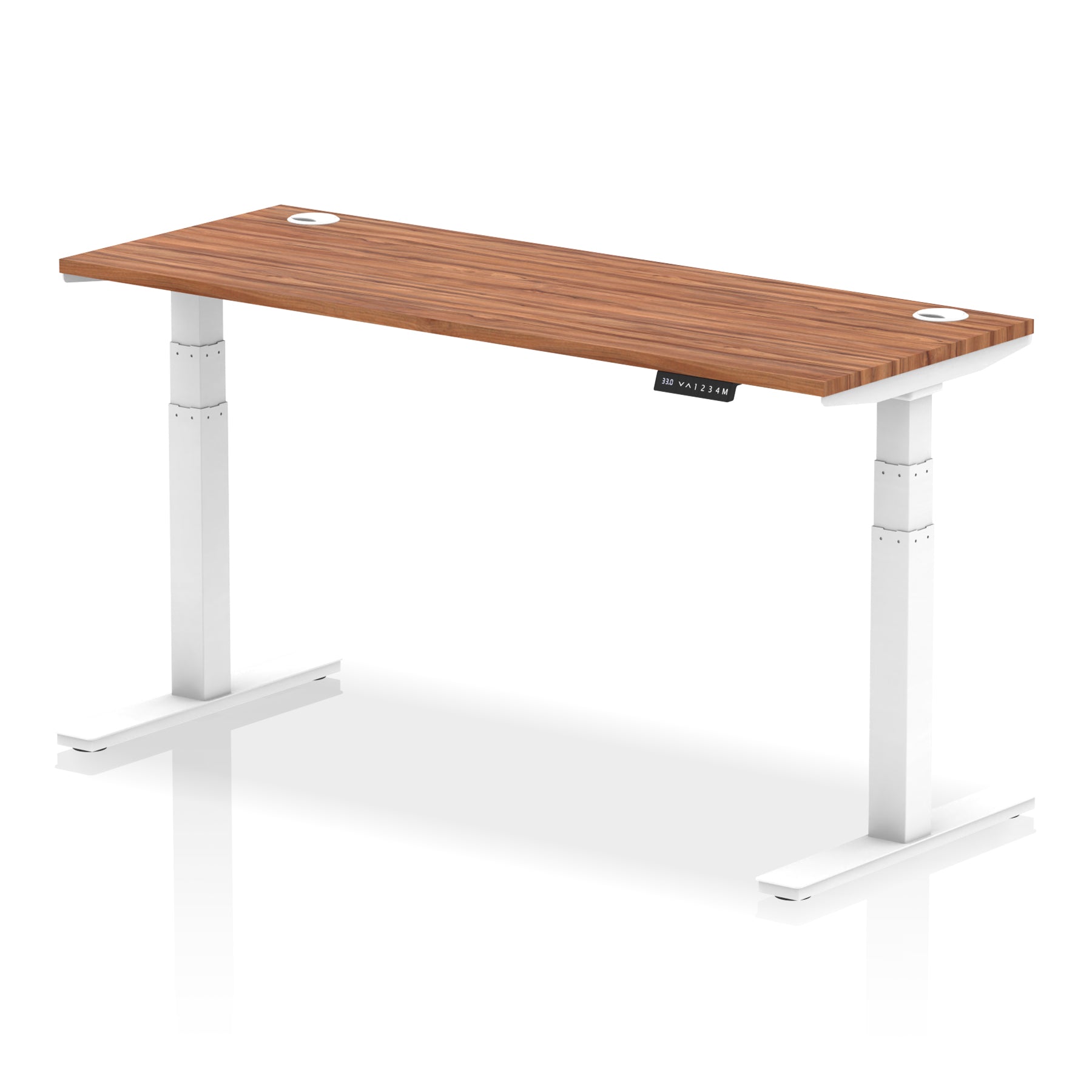 Air Height-Adjustable Slimline Desk With Cable Ports