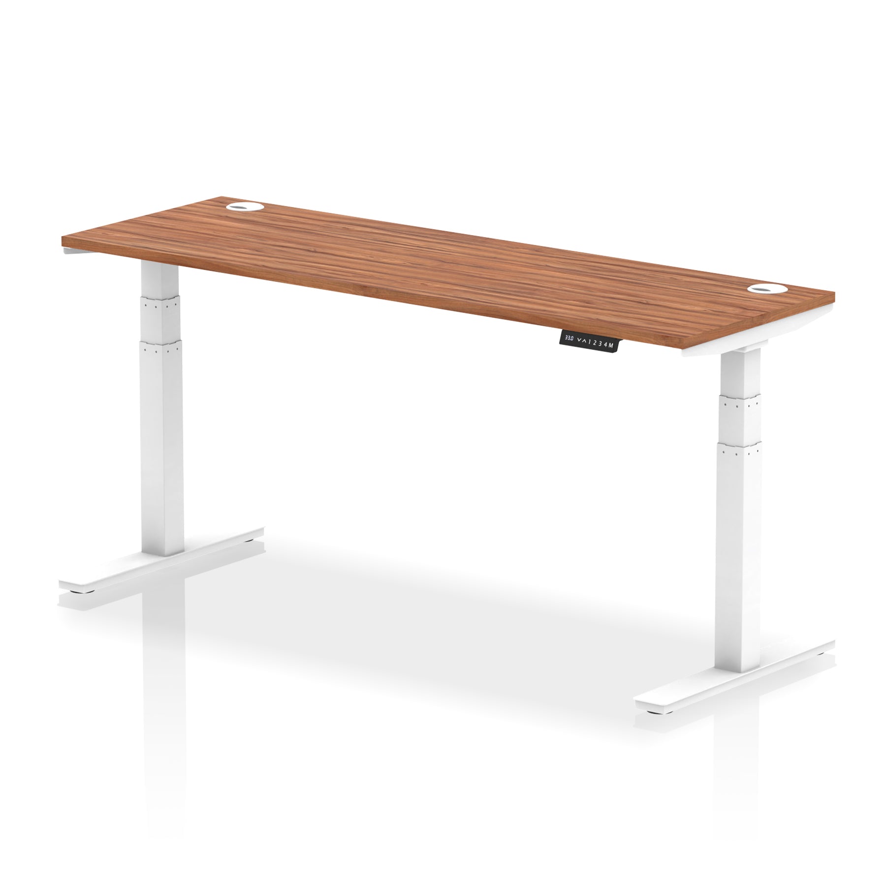 Air Height-Adjustable Slimline Desk With Cable Ports