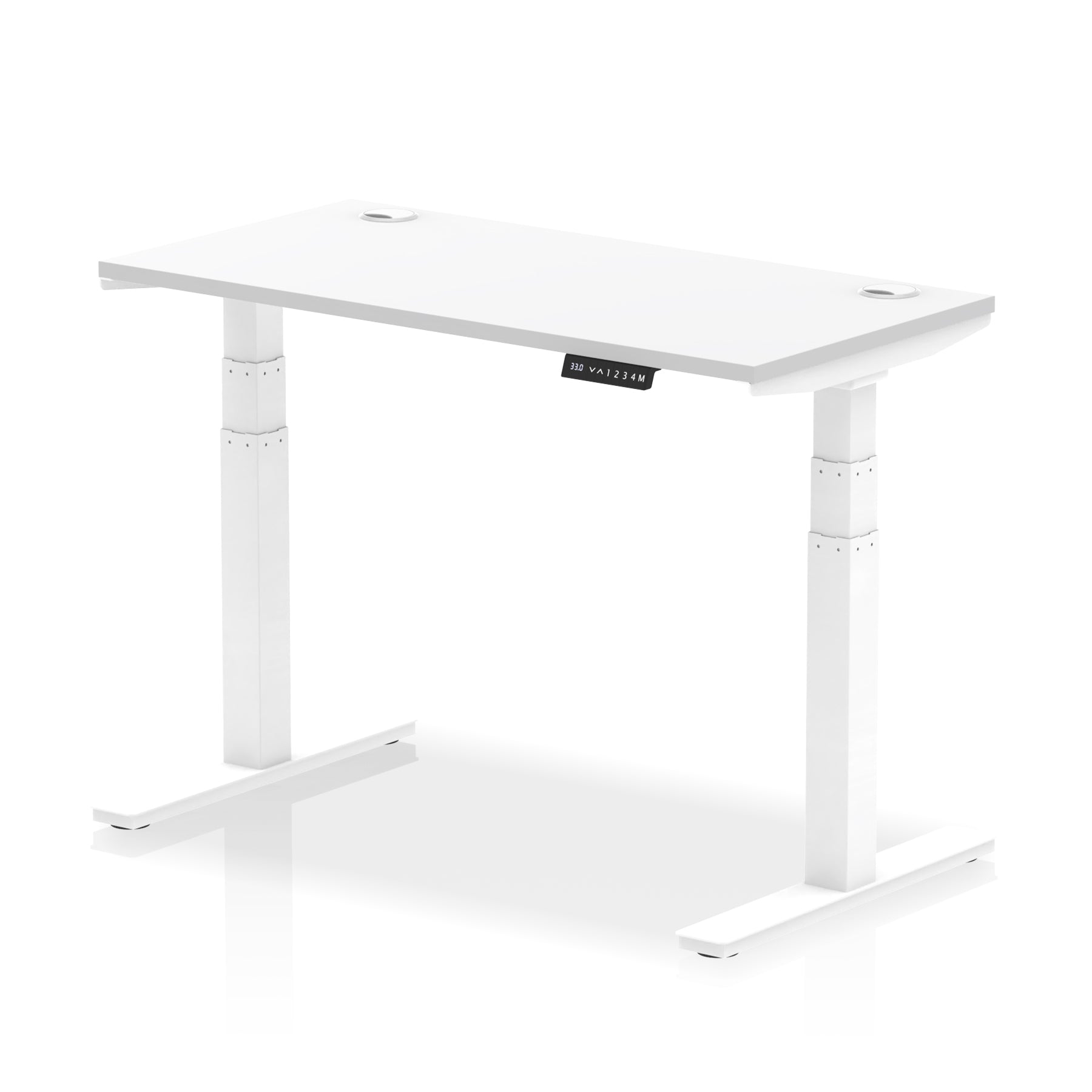 Air Height-Adjustable Slimline Desk With Cable Ports