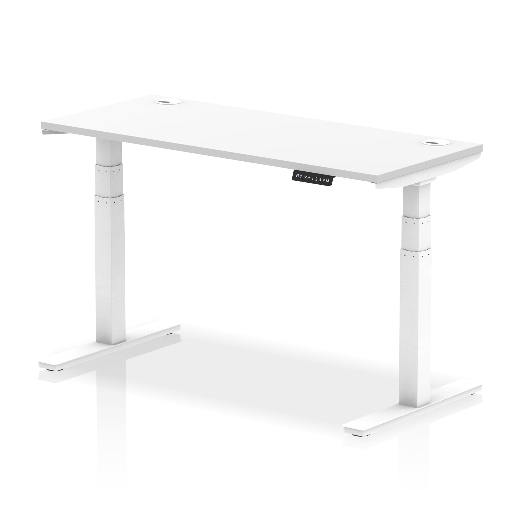 Air Height-Adjustable Slimline Desk With Cable Ports