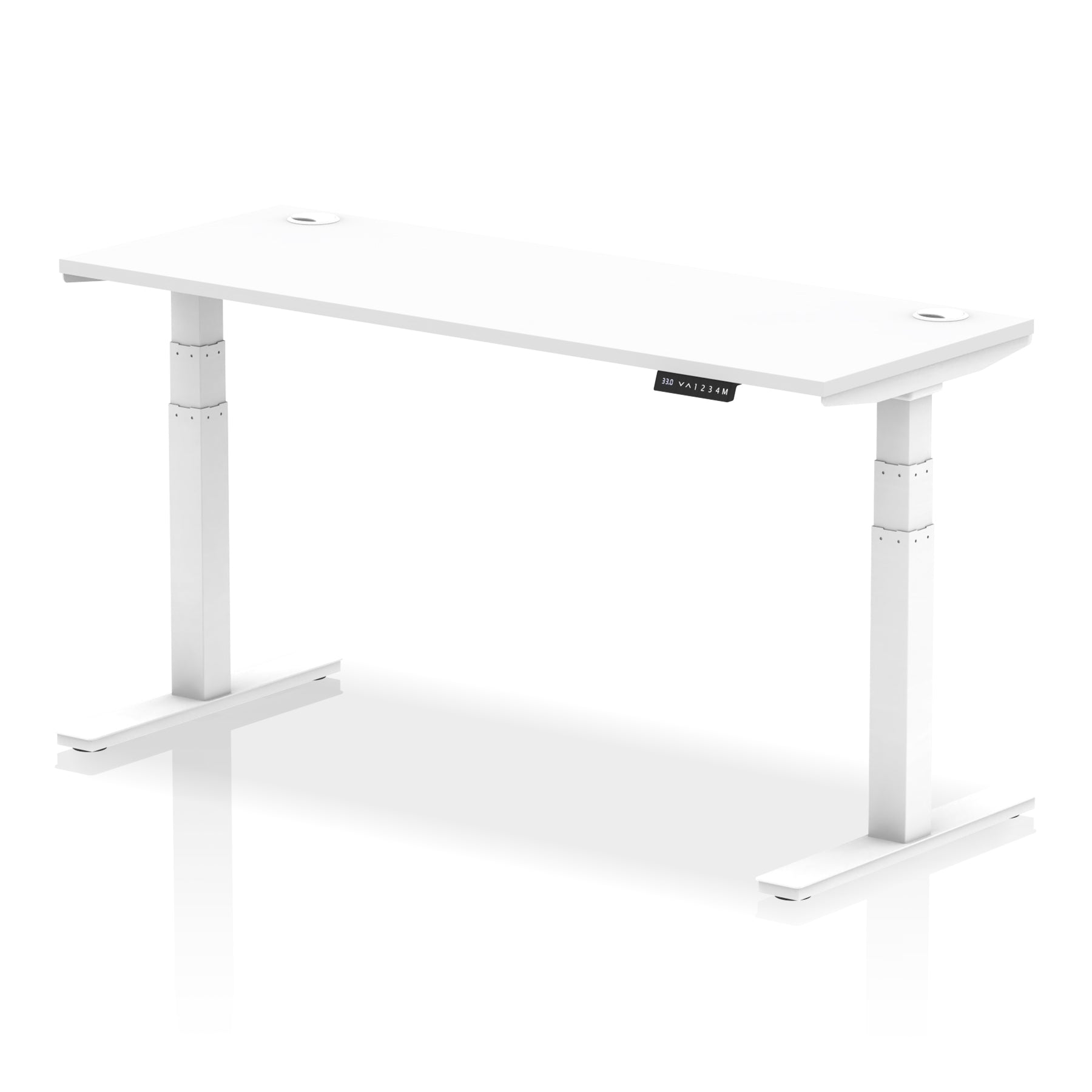 Air Height-Adjustable Slimline Desk With Cable Ports