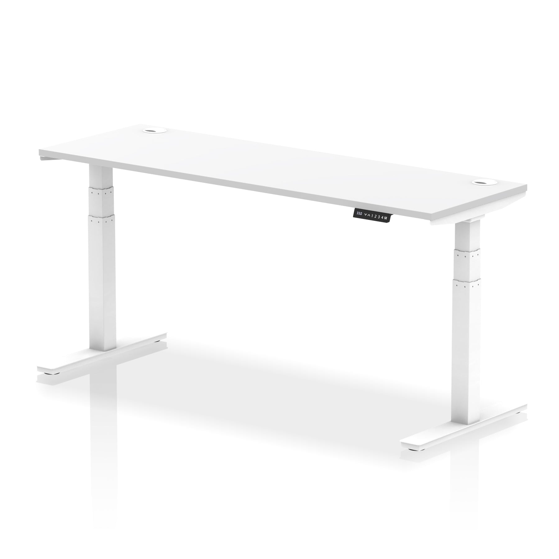 Air Height-Adjustable Slimline Desk With Cable Ports