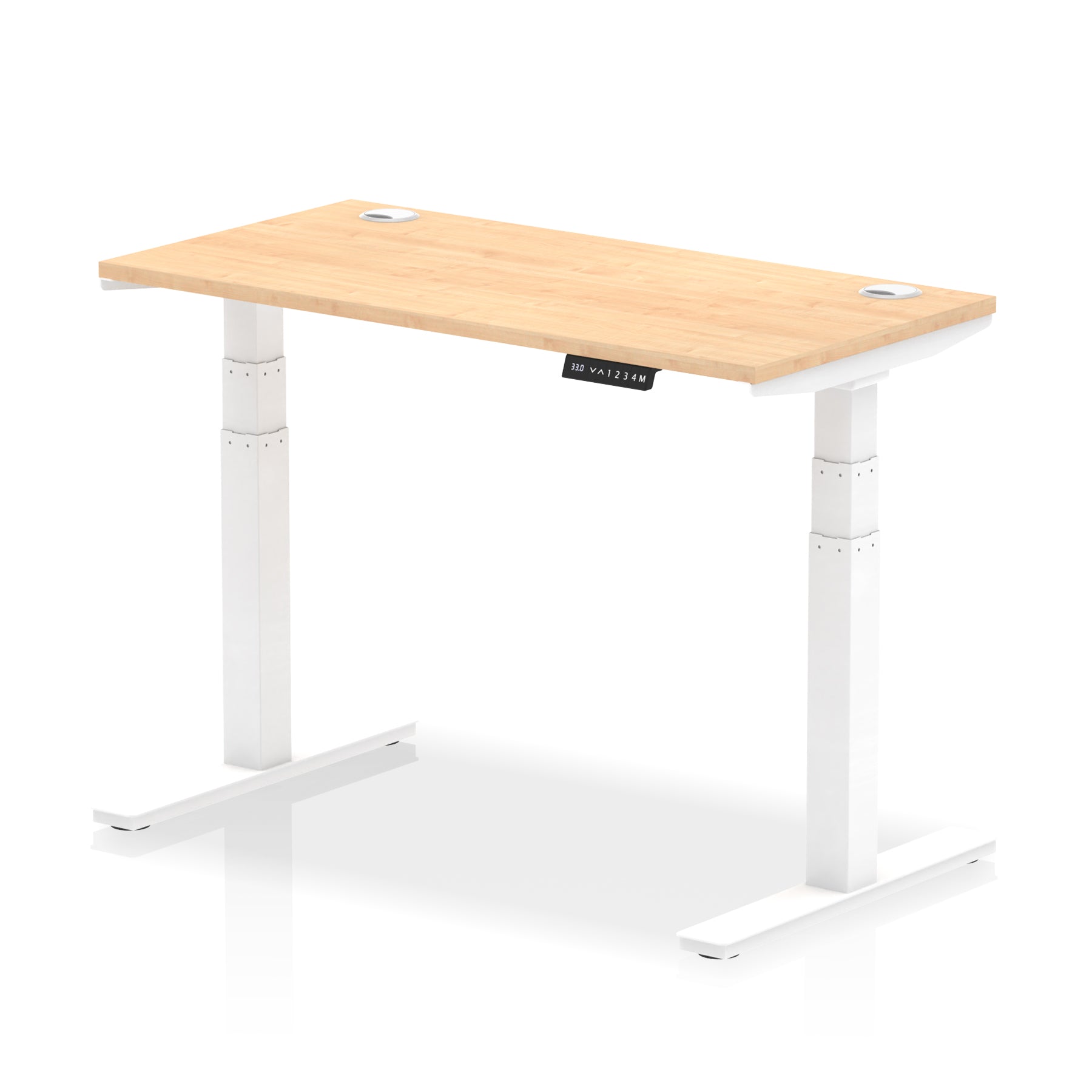 Air Height-Adjustable Slimline Desk With Cable Ports