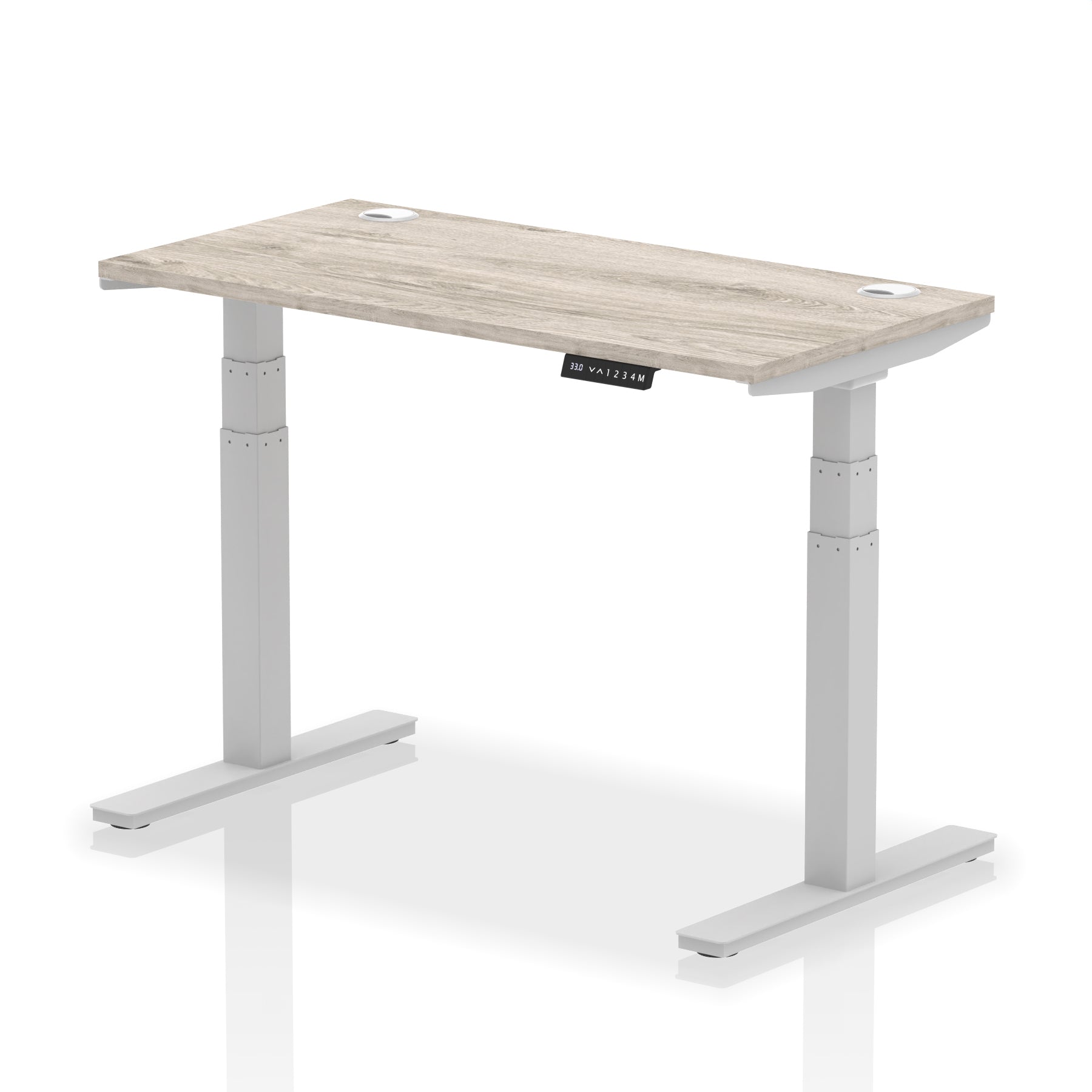 Air Height-Adjustable Slimline Desk With Cable Ports