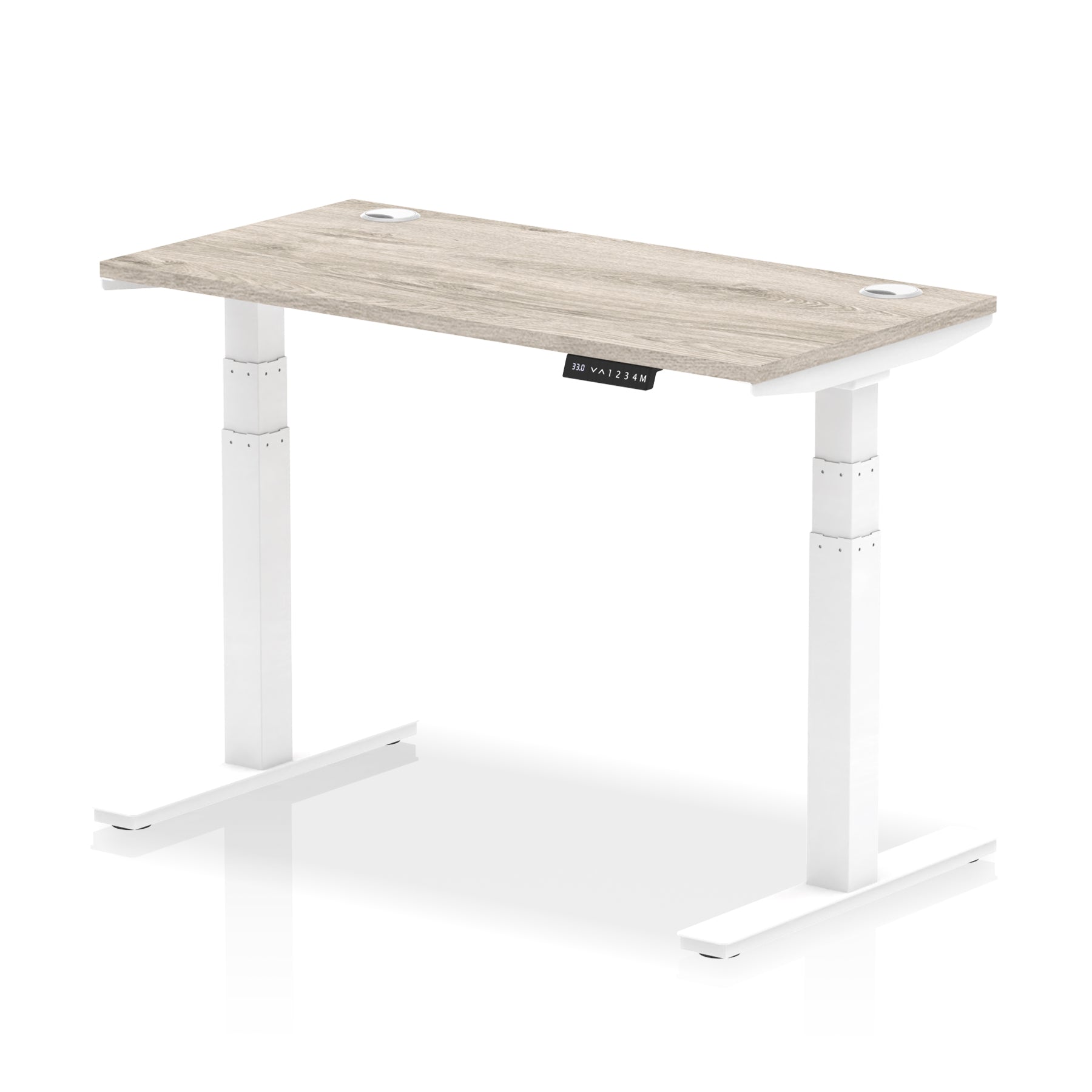 Air Height-Adjustable Slimline Desk With Cable Ports