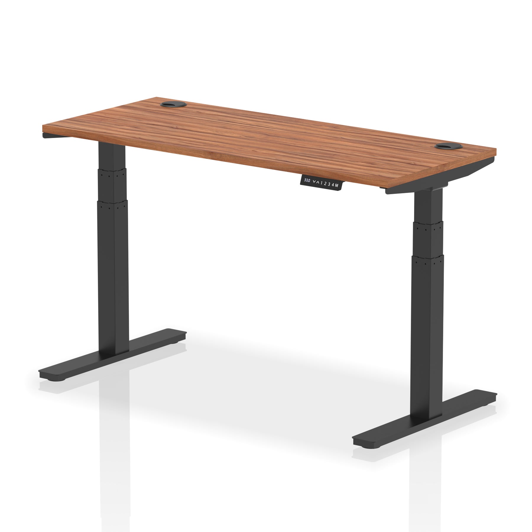 Air Height-Adjustable Slimline Desk With Cable Ports