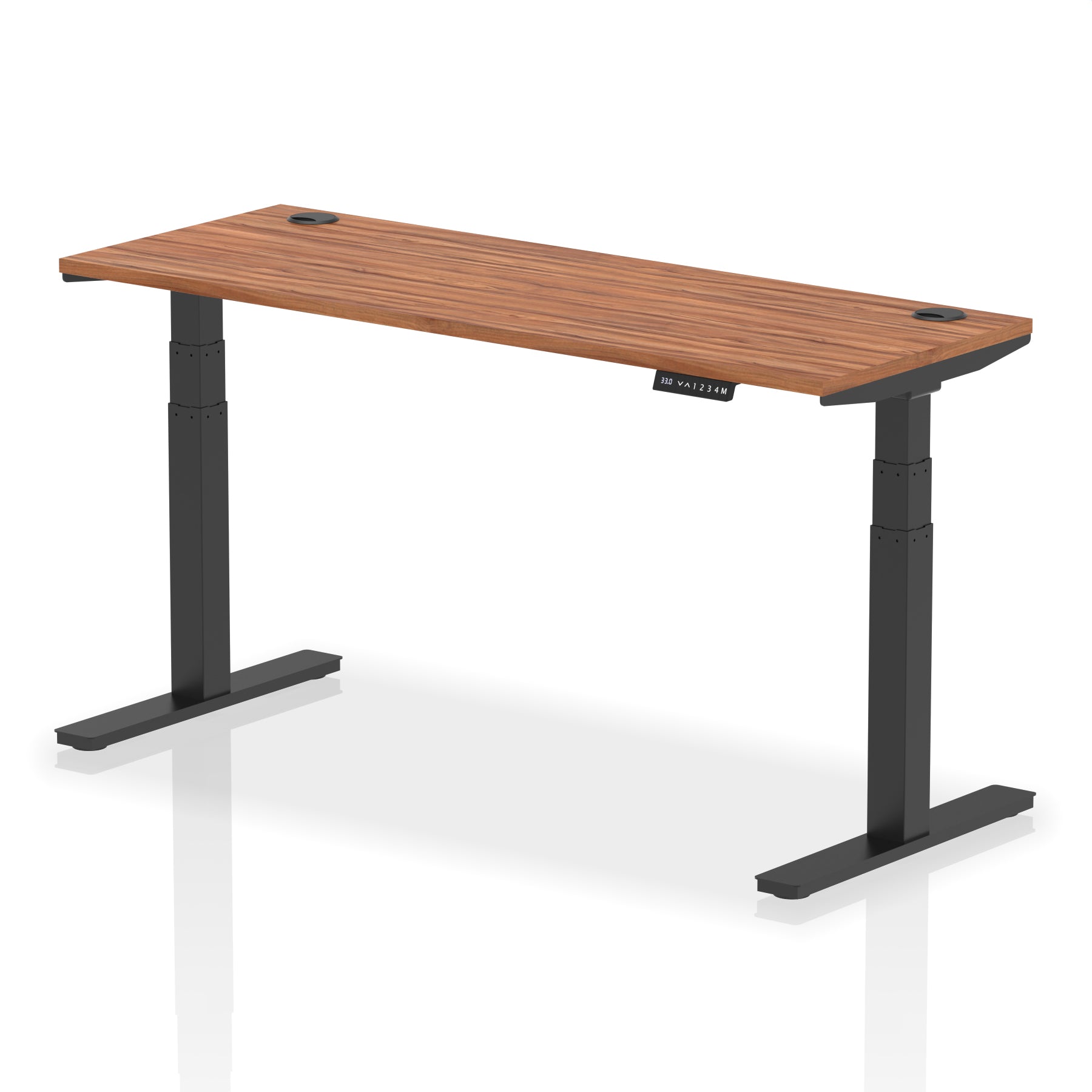 Air Height-Adjustable Slimline Desk With Cable Ports