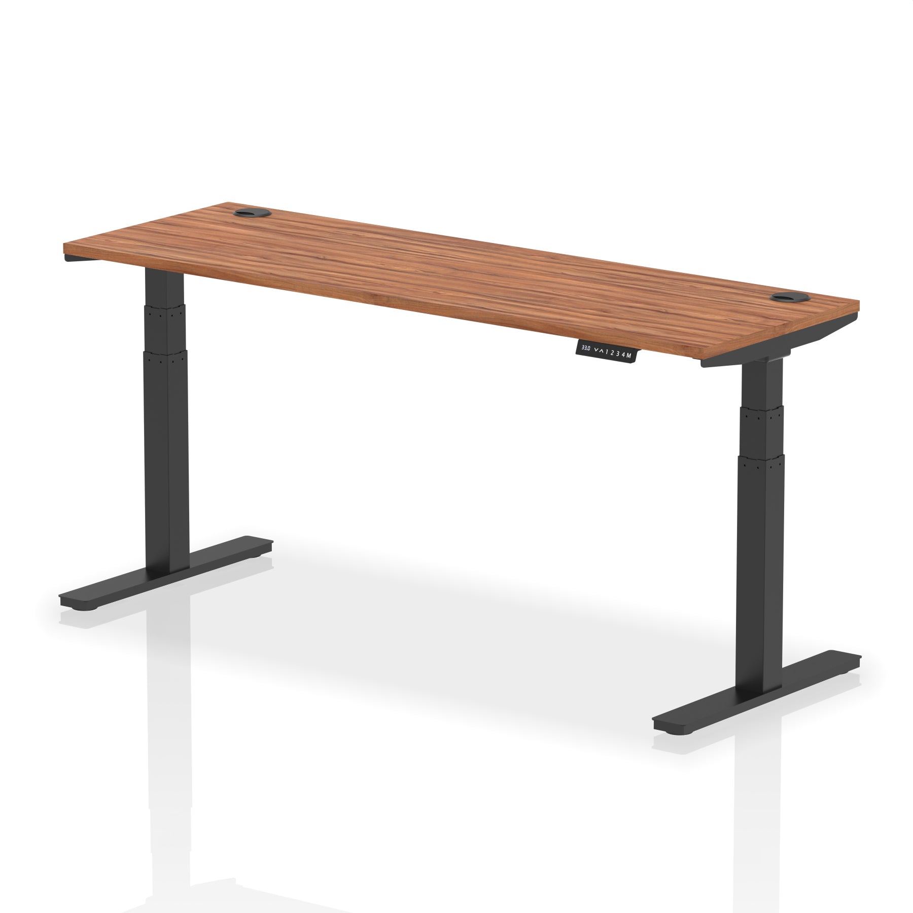 Air Height-Adjustable Slimline Desk With Cable Ports