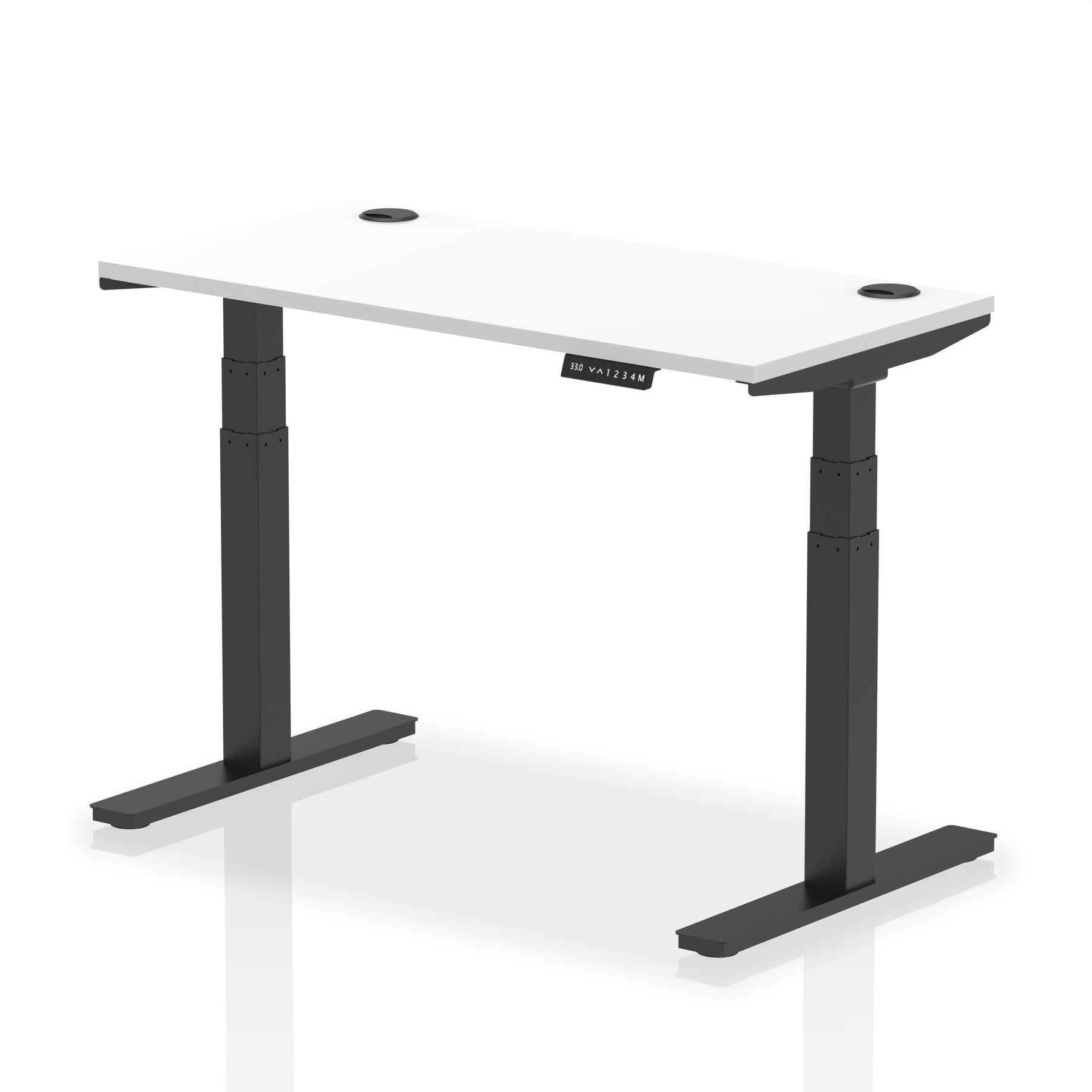 Air Height-Adjustable Slimline Desk With Cable Ports