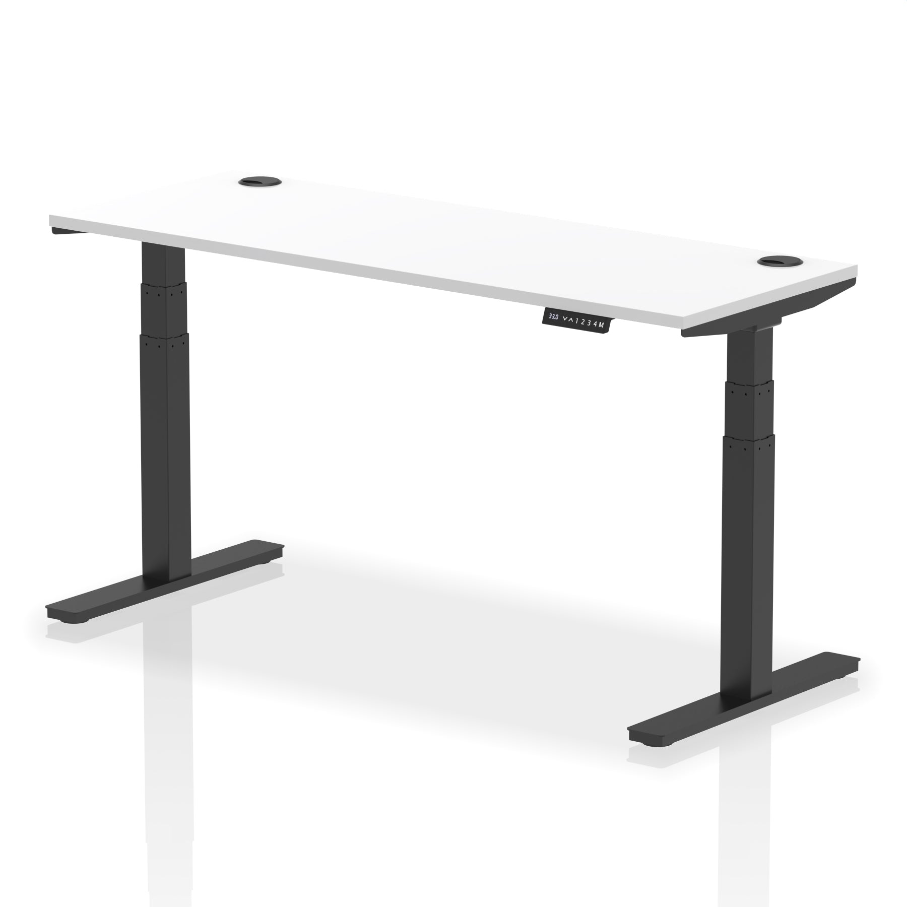 Air Height-Adjustable Slimline Desk With Cable Ports