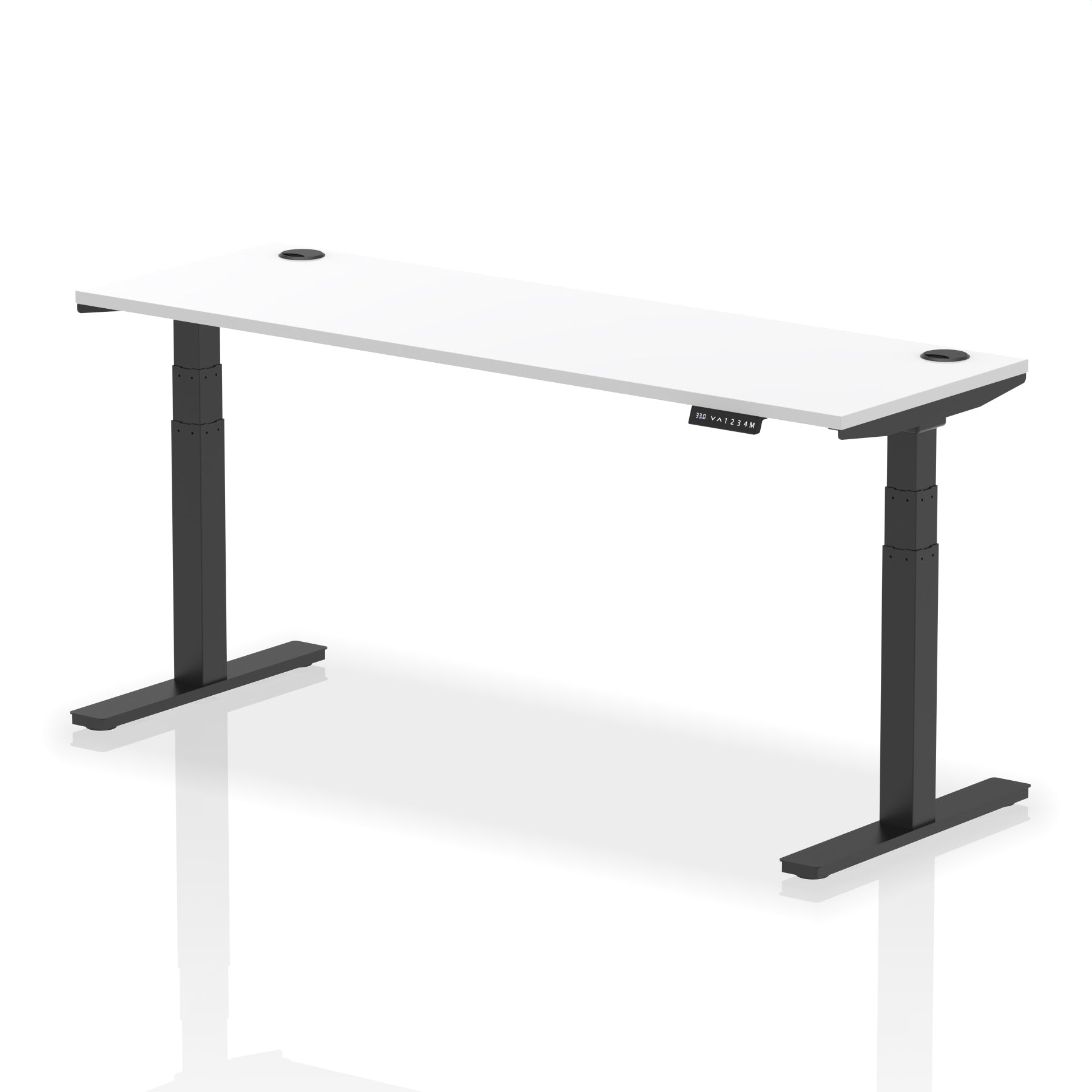 Air Height-Adjustable Slimline Desk With Cable Ports