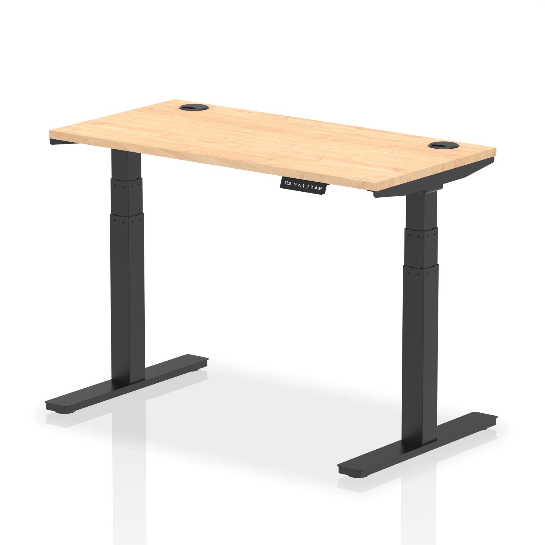 Air Height-Adjustable Slimline Desk With Cable Ports
