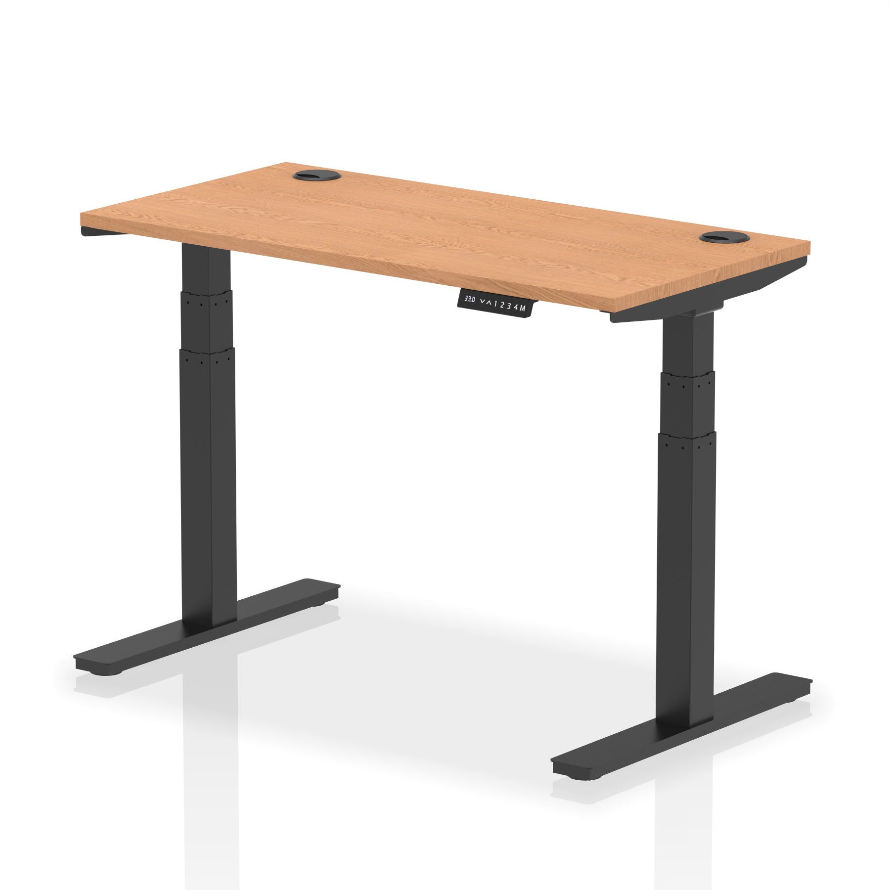 Air Height-Adjustable Slimline Desk With Cable Ports