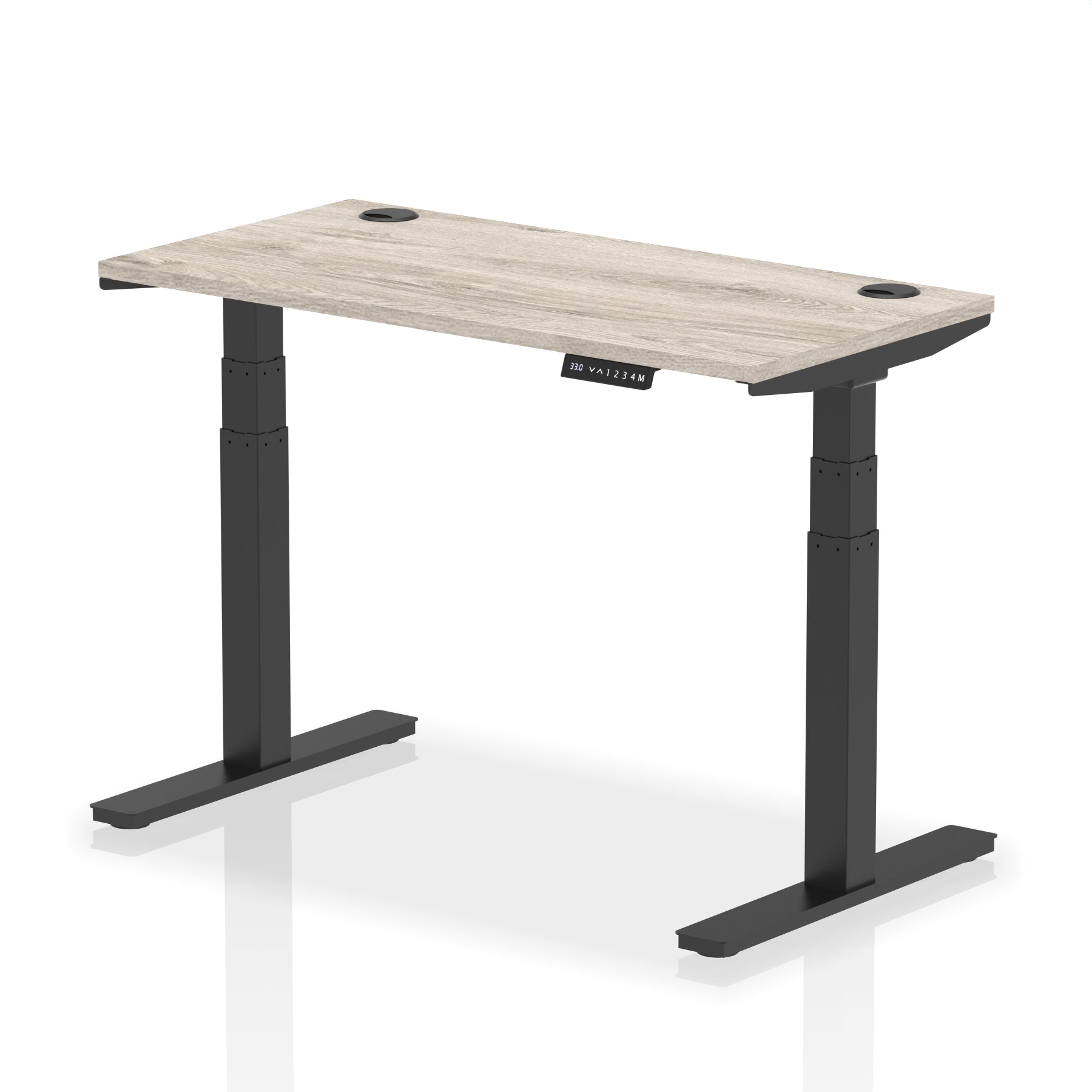 Air Height-Adjustable Slimline Desk With Cable Ports