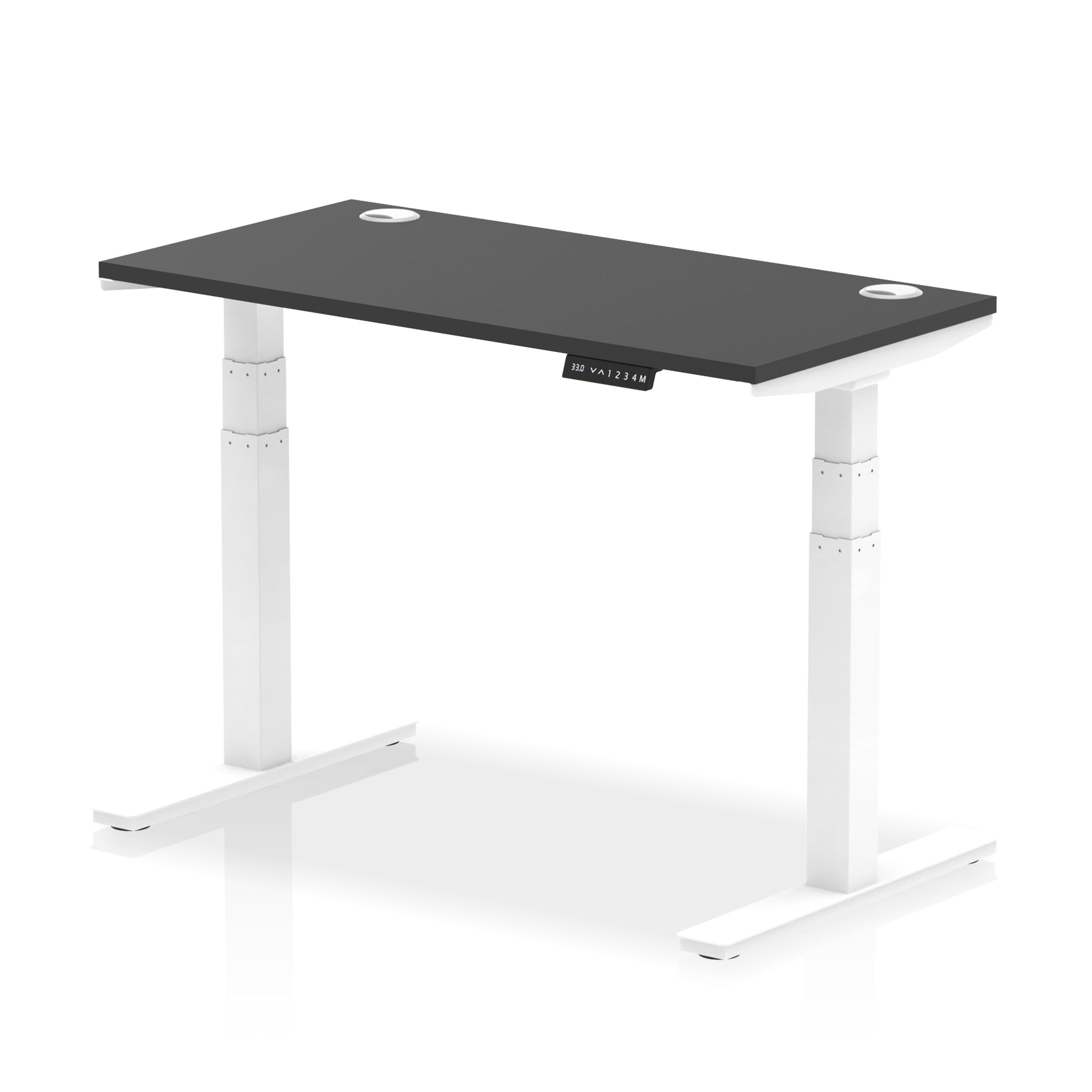 Air Height-Adjustable Slimline Desk With Cable Ports