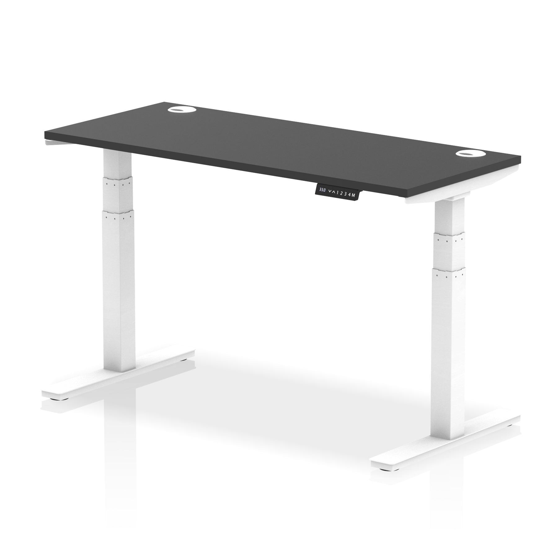 Air Height-Adjustable Slimline Desk With Cable Ports