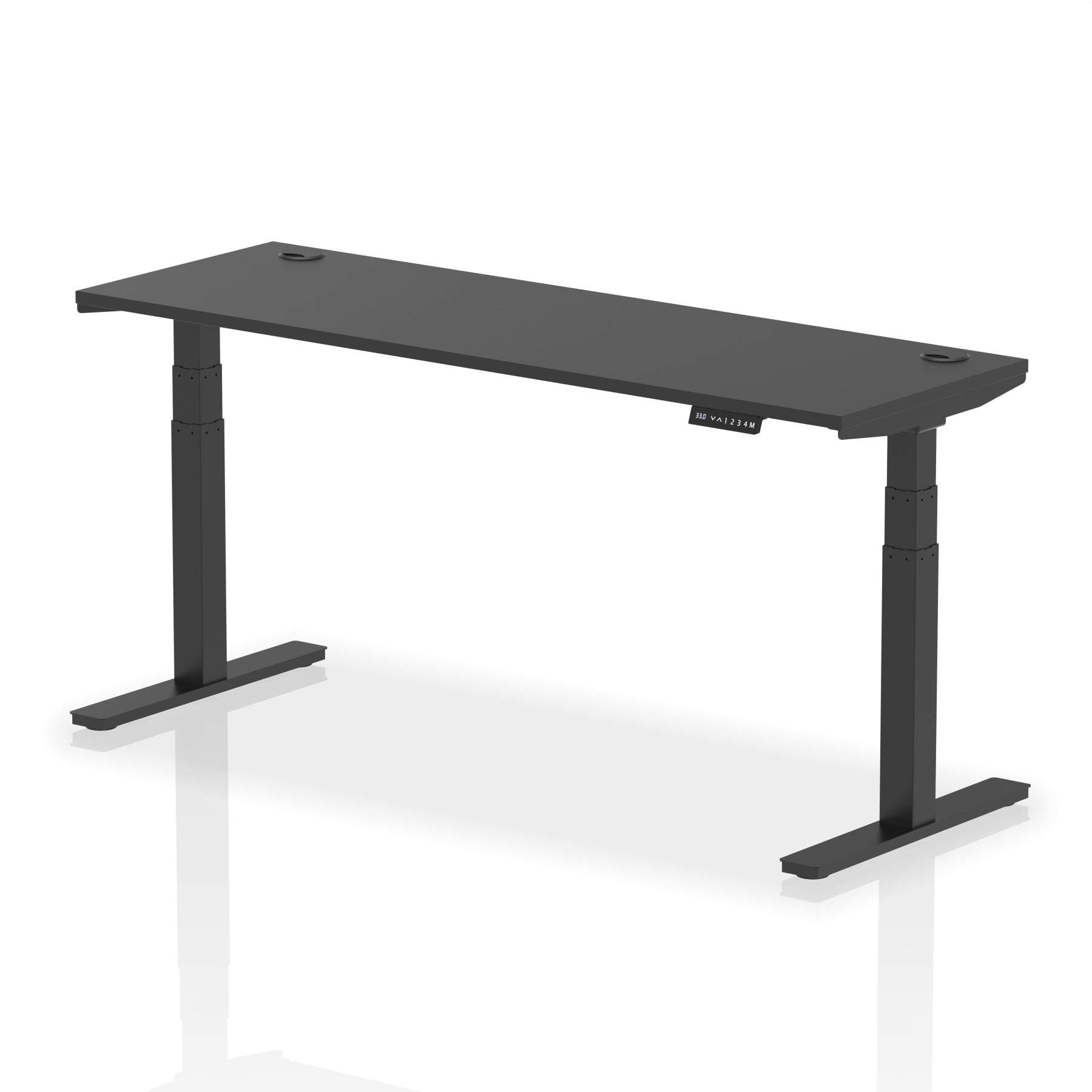 Air Height-Adjustable Slimline Desk With Cable Ports