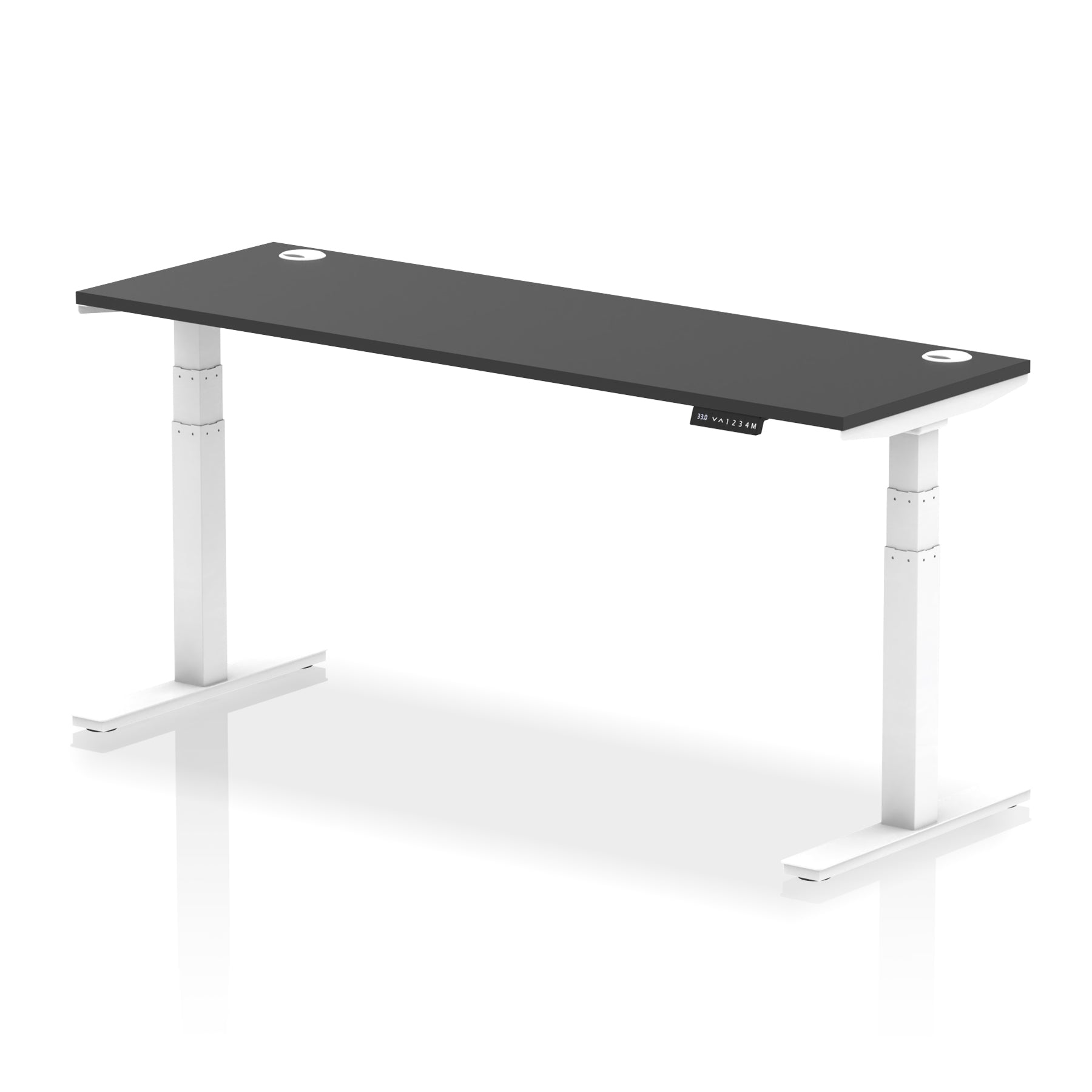 Air Height-Adjustable Slimline Desk With Cable Ports