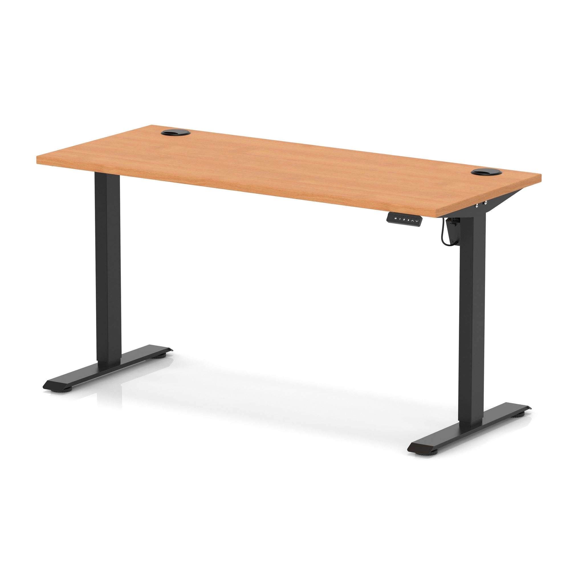 Air Lite Height Adjustable Slimline Desk With Cable Ports